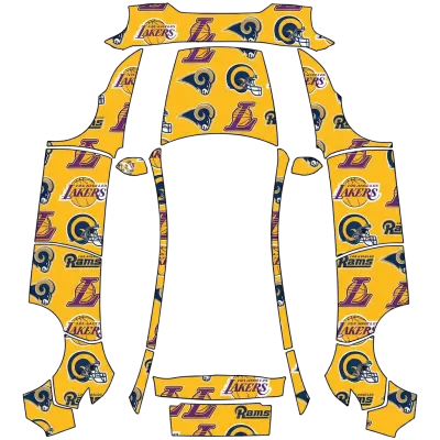 湖人與公羊（Lakers & Rams） – 特斯拉 Model Y 塗裝