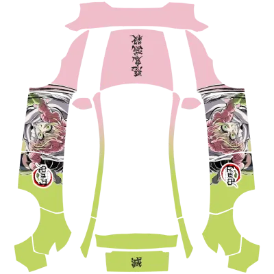 칸로지 미츠리 (Kanroji Mitsuri) – 테슬라 Model Y 랩핑