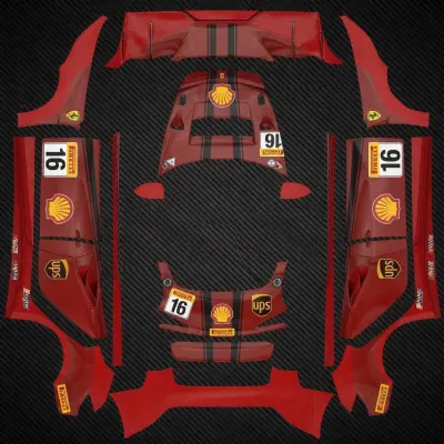 F1紅26號（f1 red 26） – 特斯拉 Model 3 塗裝
