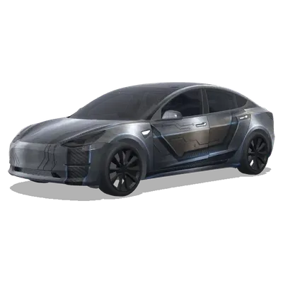 Create design with albedo images – Tesla Model 3 wrap