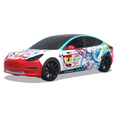 Хацунэ Мику (Hatsune Miku) – оклейка Tesla Model 3