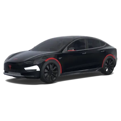 全車啞光黑配亮碳運動套件 – 特斯拉 Model 3 塗裝