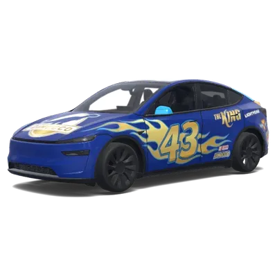 Le Roi Dinoco (The king from Dinocco From Cars design.) – covering Tesla Model Y