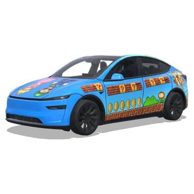 スーパーマリオ風 (超级玛丽风格.) – テスラ Model Y ラッピング
