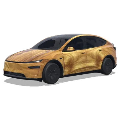 Goldene Nanmu Holzmaserung (金闪闪的金丝楠木) – Tesla Model Y L Wrap