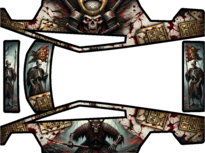 Untoter Samurai (Undead samurai) – Tesla Cybertruck Wrap