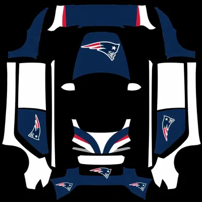 New England Patriots (Alternate New England Patriots Wrap) – оклейка Tesla Model 3