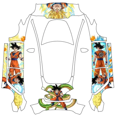 Goku – Tesla Model 3 Wrap