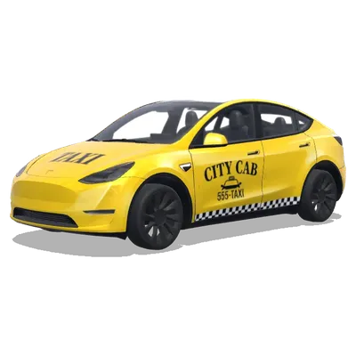 城市計程車格紋 – 特斯拉 Model Y 塗裝