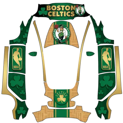 Celtics Vert (Celtics green) – covering Tesla Model 3