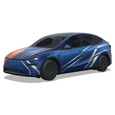 Rechte Seite Ergänzung (根据目前的涂装，补足右侧的涂装) – Tesla Model Y L Wrap