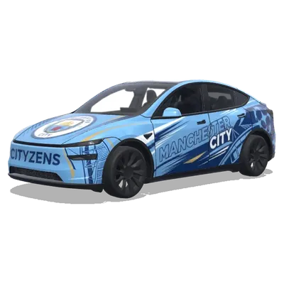 Манчестер Сити (Make cool Manchester City theme) – оклейка Tesla Model Y