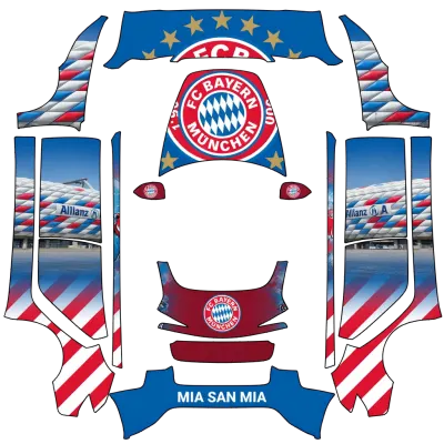 바이에른 뮌헨 (Bayern Munich) – 테슬라 Model 3 랩핑