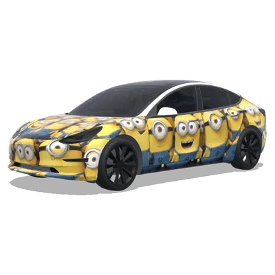 Шаблонный дизайн – оклейка Tesla Model 3
