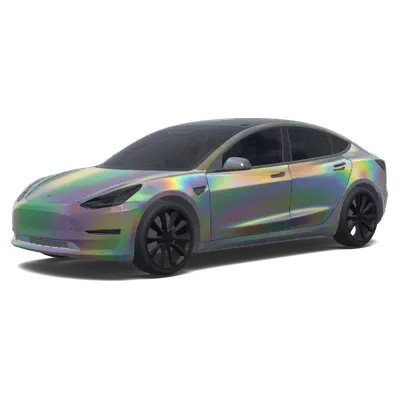 Prismatisches Grau (PRISMATIC GREY COLOR SHIFT) – Tesla Model 3 Wrap
