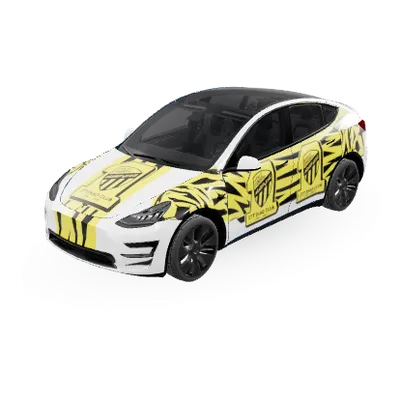 Al-Ittihad FC (Ittihad fc Jeddah Saudi Arabia) – Tesla Model Y Wrap