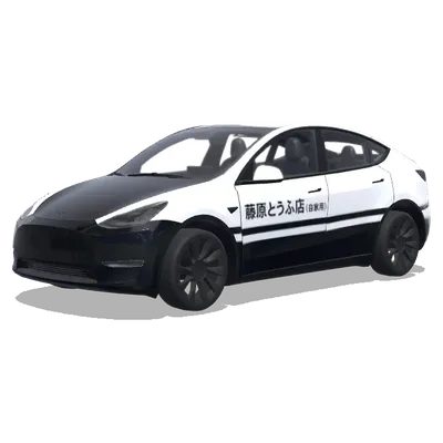 頭文字D AE86 (AE86 from Initial D) – テスラ Model Y ラッピング