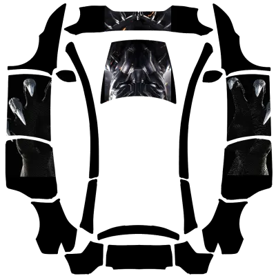 블랙팬서 (Black Panther) – 테슬라 Model Y 랩핑