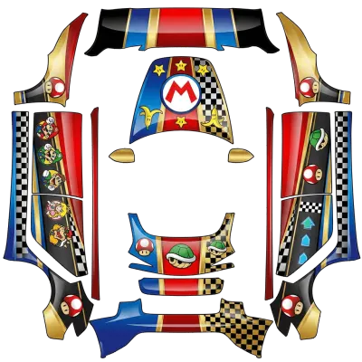 マリオカート2 (Mario kart 2) – テスラ Model 3 ラッピング