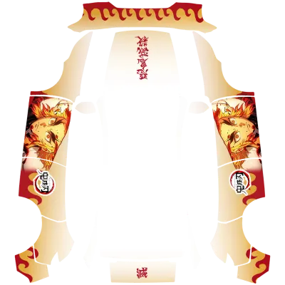 렌고쿠 쿄쥬로 (Rengoku Kyoujurou) – 테슬라 Model Y 랩핑