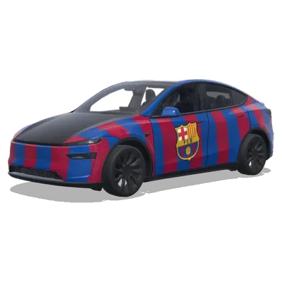 barça – Tesla Model Y wrap