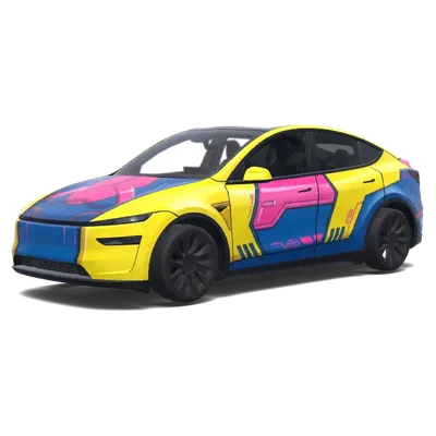 Electric Pop Art – Tesla Model Y wrap