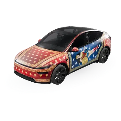 Wonder Woman (Wonder women) – covering Tesla Model Y