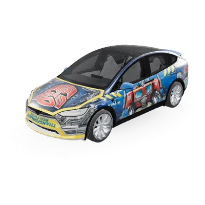 Transformer – Tesla Model X Wrap