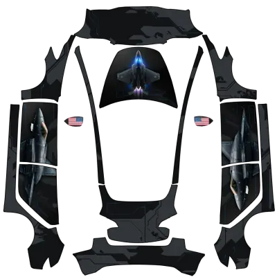 F-35 – оклейка Tesla Model 3