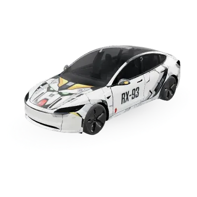 GundamRX-93 – Tesla Model 3 wrap