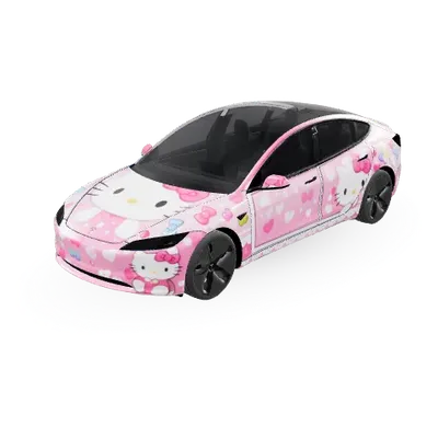 Hello Kitty (HelloKitty) – оклейка Tesla Model 3