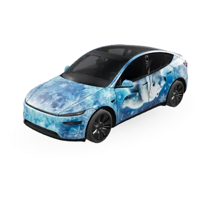 フロストバイト1 (Frostbite 1) – テスラ Model Y ラッピング