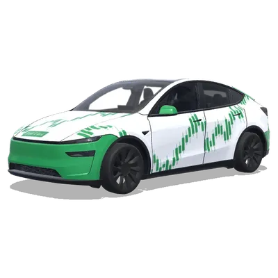 График роста Tesla – оклейка Tesla Model Y