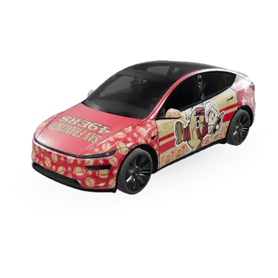 San Francisco 49ers – Tesla Model Y Wrap
