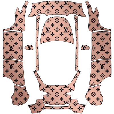 LV 로고 (LV LOGO) – 테슬라 Model Y 랩핑