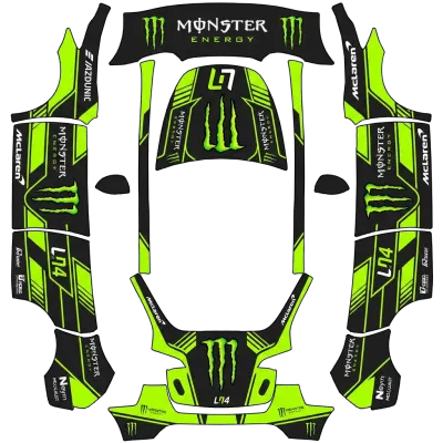 랜도 노리스 몬스터 (Lando Norris Monster) – 테슬라 Model Y 랩핑