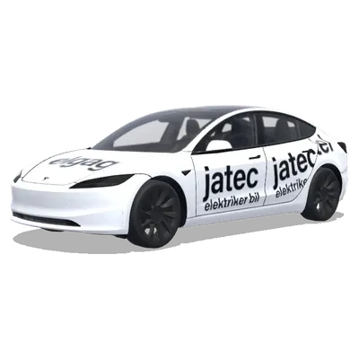 Black Logo White Tesla – Tesla Model 3 wrap