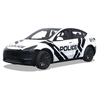 Плёнка «Полиция» для Porsche 911 – оклейка Tesla Model Y