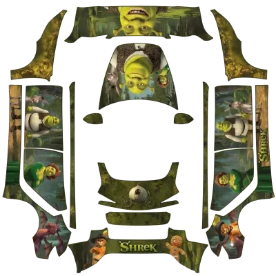 Shrek – Tesla Model 3 wrap