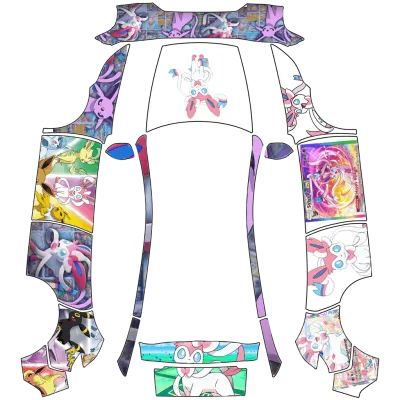 ニンフィア (Sylveon) – テスラ Model Y ラッピング
