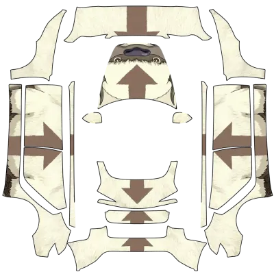 阿帕（Appa from Avatar the last airbender） – 特斯拉 Model 3 塗裝
