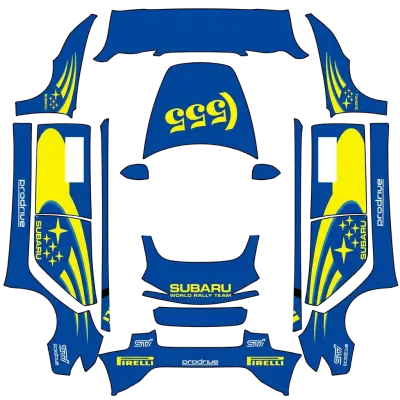 Subaru 555 (subaru 555) – оклейка Tesla Model 3