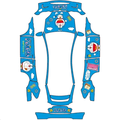 ドラえもん (Doraemon) – テスラ Model X ラッピング