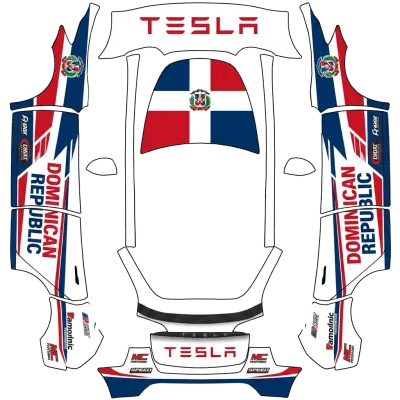 Тюнинг Доминикана (Tuned dominican tesla) – оклейка Tesla Model Y