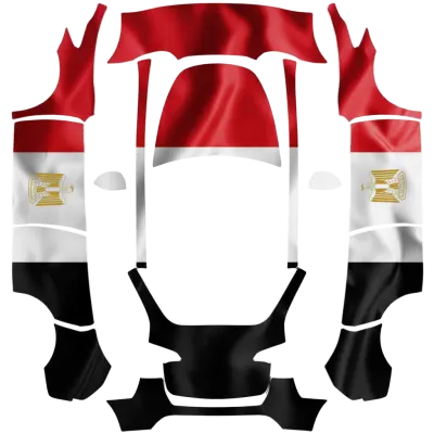 Drapeau Égypte (egypt_flag) – covering Tesla Model Y