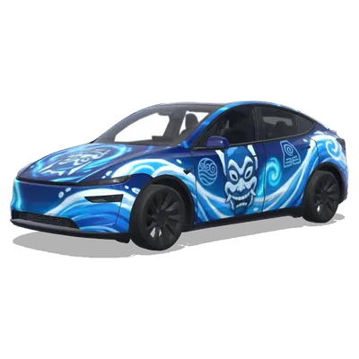 Avatar Der Blaue Geist (Avatar the last airbender the blue spirit) – Tesla Model Y Wrap