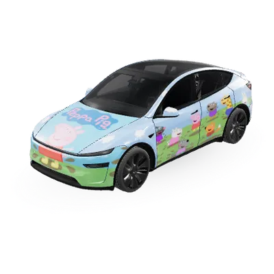 Peppa Wutz (Peppa pig) – Tesla Model Y Wrap