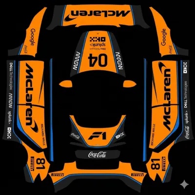 2025邁凱倫F1車隊（mclaren f1 team 2025） – 特斯拉 Model 3 塗裝