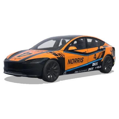 兰多·诺里斯2025 F1（Lando Norris 2025 Formula One） – 特斯拉 Model 3 涂装