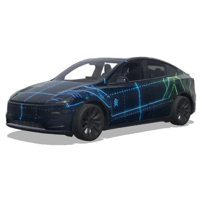Grid Positioning Map (网格定位图) – Tesla Model Y wrap